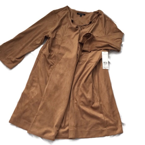 Relativity Sweaters - Relativity NWT Suede Long Cardigan